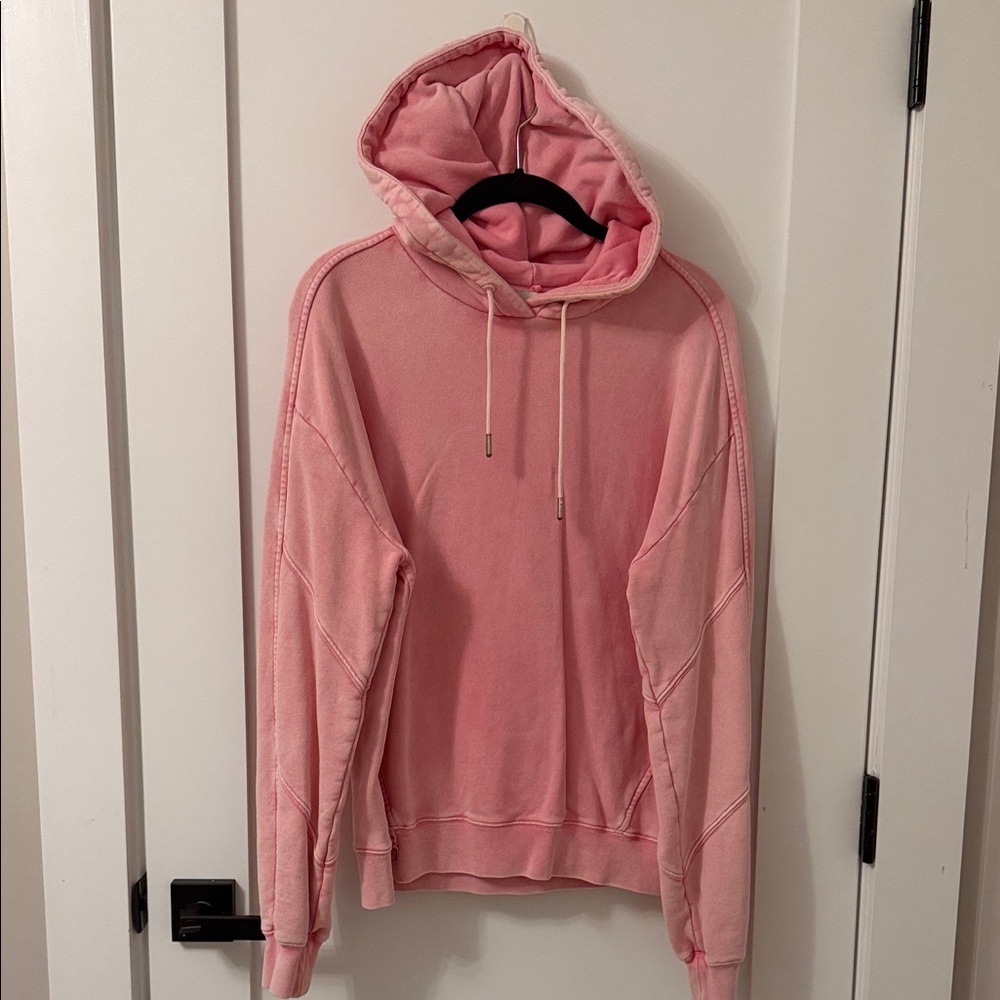 NINETY PERCENT Paneled organic cotton-jersey hoodie